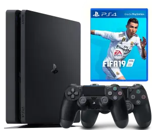 Sony Playstation 4 Slim 500Gb + FIFA 19 + Dualshock 4
