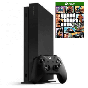 Б.У. Microsoft Xbox One X 1Tb + GTA V