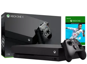 Microsoft Xbox One X 1Tb + FIFA 19 + Джойстик