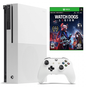 б.у. microsoft xbox one s 500gb + watch dogs legion фото