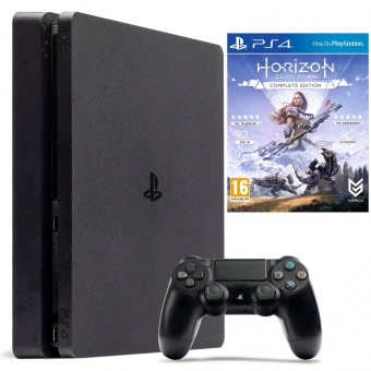 б.у. sony playstation 4 slim 500gb + horizon zero dawn фото