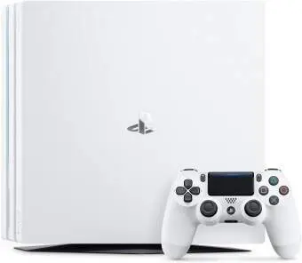б.у. sony playstation 4 pro 1tb glacier white + red dead redemption 2 фото