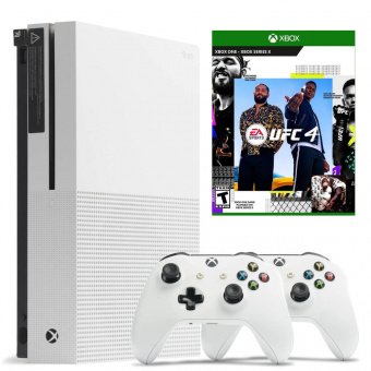 б у. microsoft xbox one s 500gb + ufc 4 фото