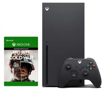 xbox series x (б.у) + call of duty black ops cold war (б.у) фото