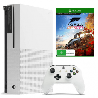 б.у. microsoft xbox one s 500gb + forza horizon 4 фото