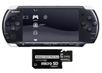 sony playstation portable (psp 3000) + 32gb карта памяти фото