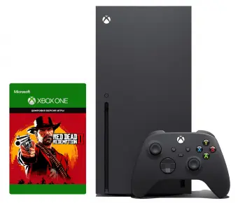 xbox series x (б.у) + red dead redemption 2 (б.у) фото